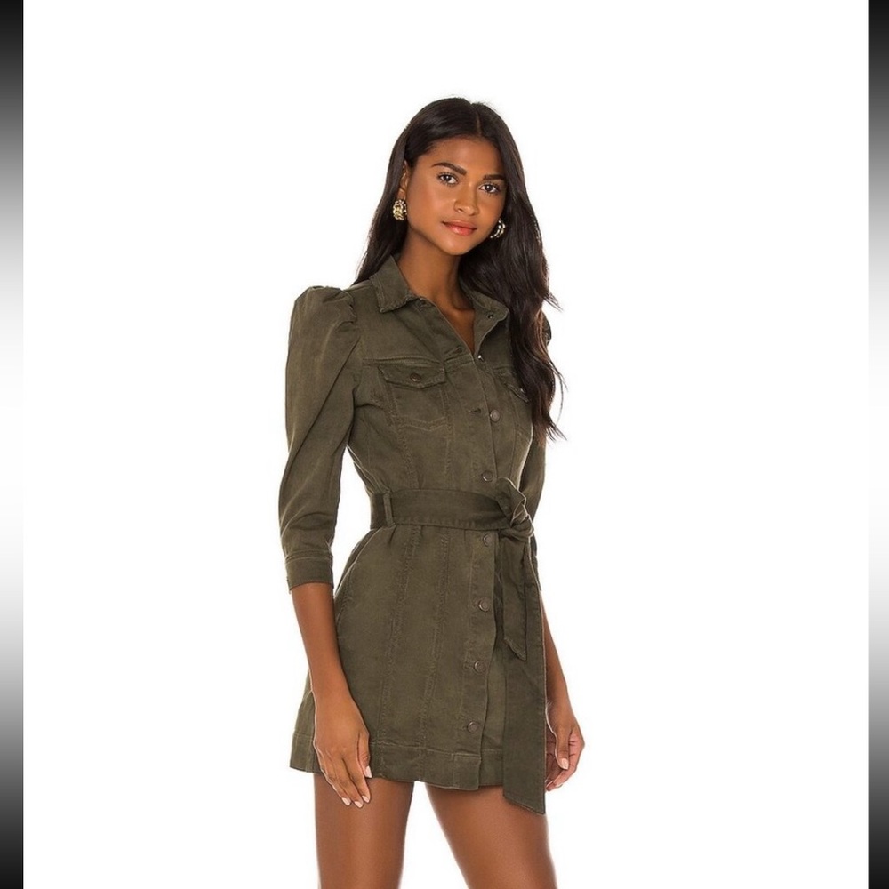 NWT Retrofete Lena Dress Army Green